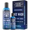 Viking Revolution Charcoal Face Wash for Men- Scrub Away Dirt and Toxins, Skin Cleaning Agent – Cleanse, Purify and Refresh – Daily Charcoal Facial Cleanser – 8 Fl Oz plus a 2 Fl Oz, 2 Piece Set
