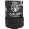 Viking Revolution Skin Cleaning Agent Activated Charcoal Soap for Men w/Dead Sea Mud, Body and Face, Cleanser,Cleansing Blackheads – Peppermint & Eucalyptus Scent 6 Oz (Pack of 2)(6 Ounce (Pack of 2))