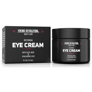 Viking Revolution Men’s Eye Cream – Natural Anti-Aging, Dark Circle Treatment, Reduces Puffiness & Crowsfeet – 6ml(1 Count (Pack of 1))