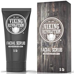 Viking Revolution Microdermabrasion Face Scrub for Men – Facial Cleanser for Skin Exfoliating, Deep Cleansing, Removing Blackheads, Acne, Ingrown Hairs – Men’s Face Scrub for Pre-Shave (1 Pack)(5 Fl Oz (Pack of 1))