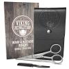 Viking Revolution – Beard and Mustache Scissors w/Comb and Synthetic Leather Case Professional Sharp Surgical Grade Steel for Trimming, Grooming, Cutting Mustache, Beards & Eyebrows Hair