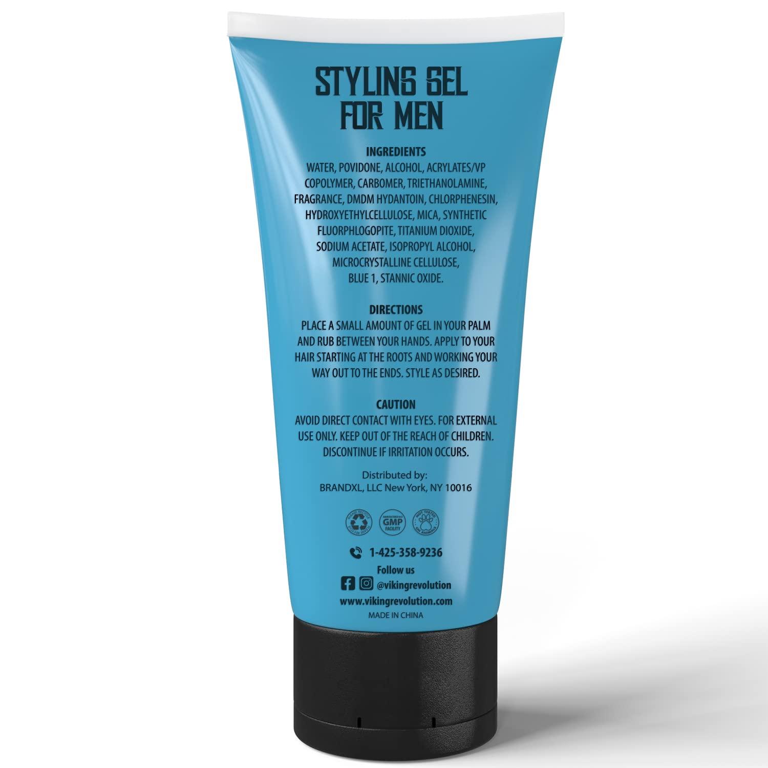 image:imageHair Gel for Men Strong Hold Mens Hair Gel Extra Strength Styling Gel for Hair Clear Hair Gel Firm Hold Gel Hair High Shine NonFlaking Curly Hair Gel 10oz10 Fl Oz Pack of 1