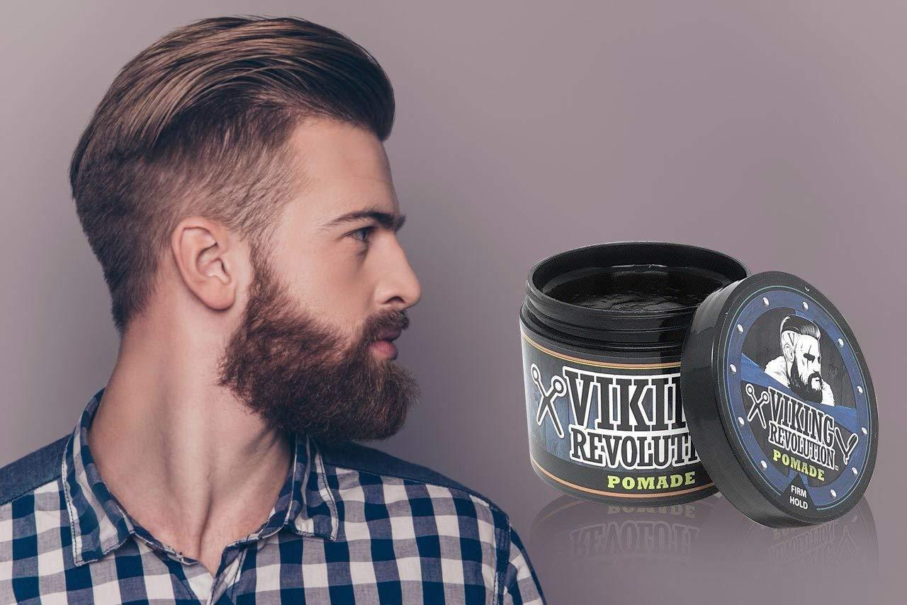 image:imageViking Revolution Hair Pomade for Men New Formula Medium Hold and Matte Shine Free for Classic Look 4oz Water Based amp Easy to Wash Out4 Ounce Pack of 1