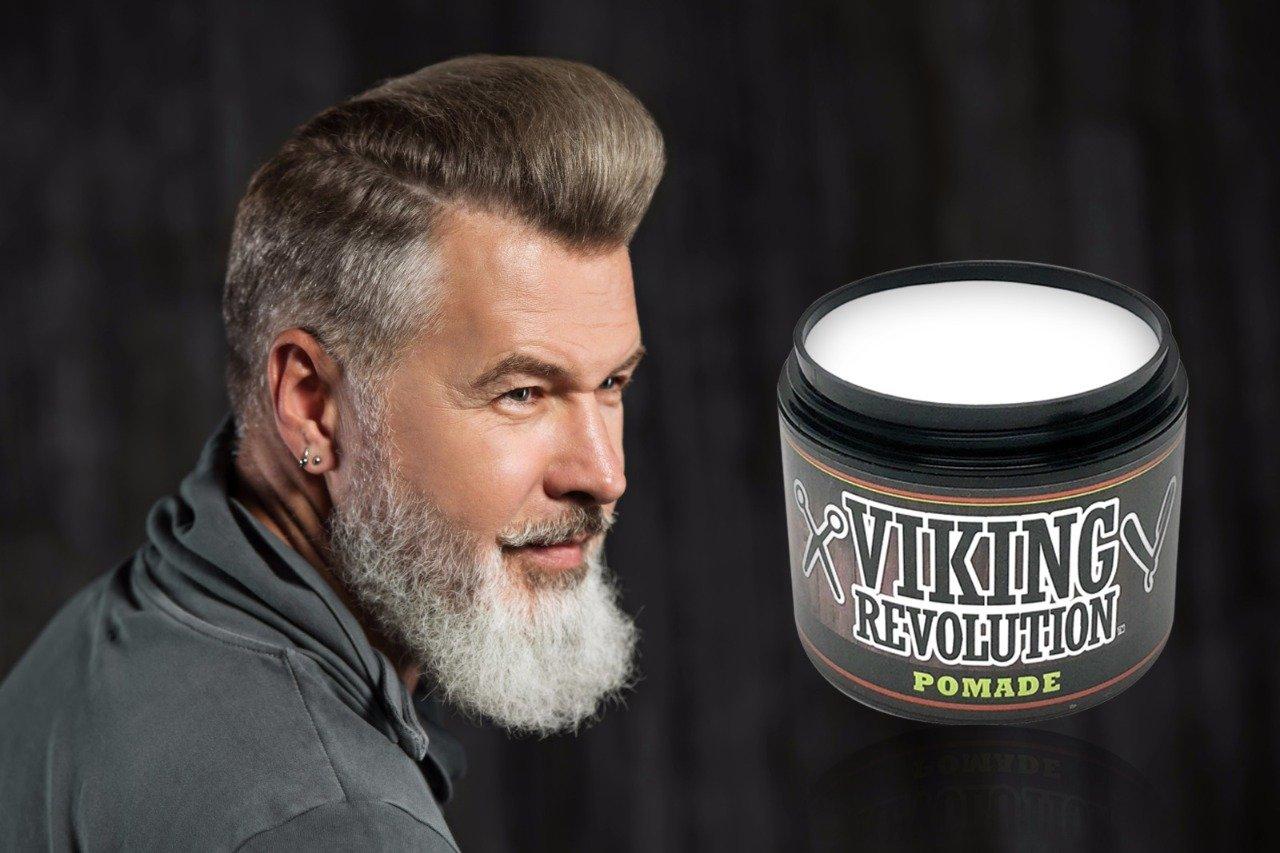 image:imageViking Revolution Hair Pomade for Men New Formula Medium Hold and Matte Shine Free for Classic Look 4oz Water Based amp Easy to Wash Out4 Ounce Pack of 1