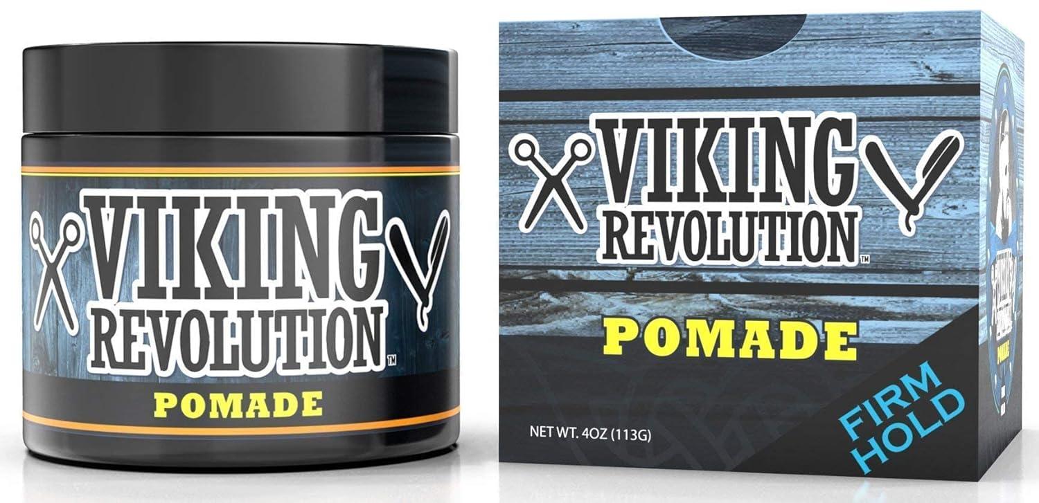 image:imageViking Revolution Hair Pomade for Men New Formula Medium Hold and Matte Shine Free for Classic Look 4oz Water Based amp Easy to Wash Out4 Ounce Pack of 1