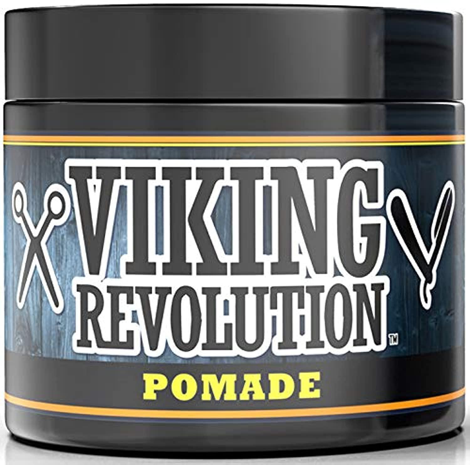 image:imageViking Revolution Hair Pomade for Men New Formula Medium Hold and Matte Shine Free for Classic Look 4oz Water Based amp Easy to Wash Out4 Ounce Pack of 1