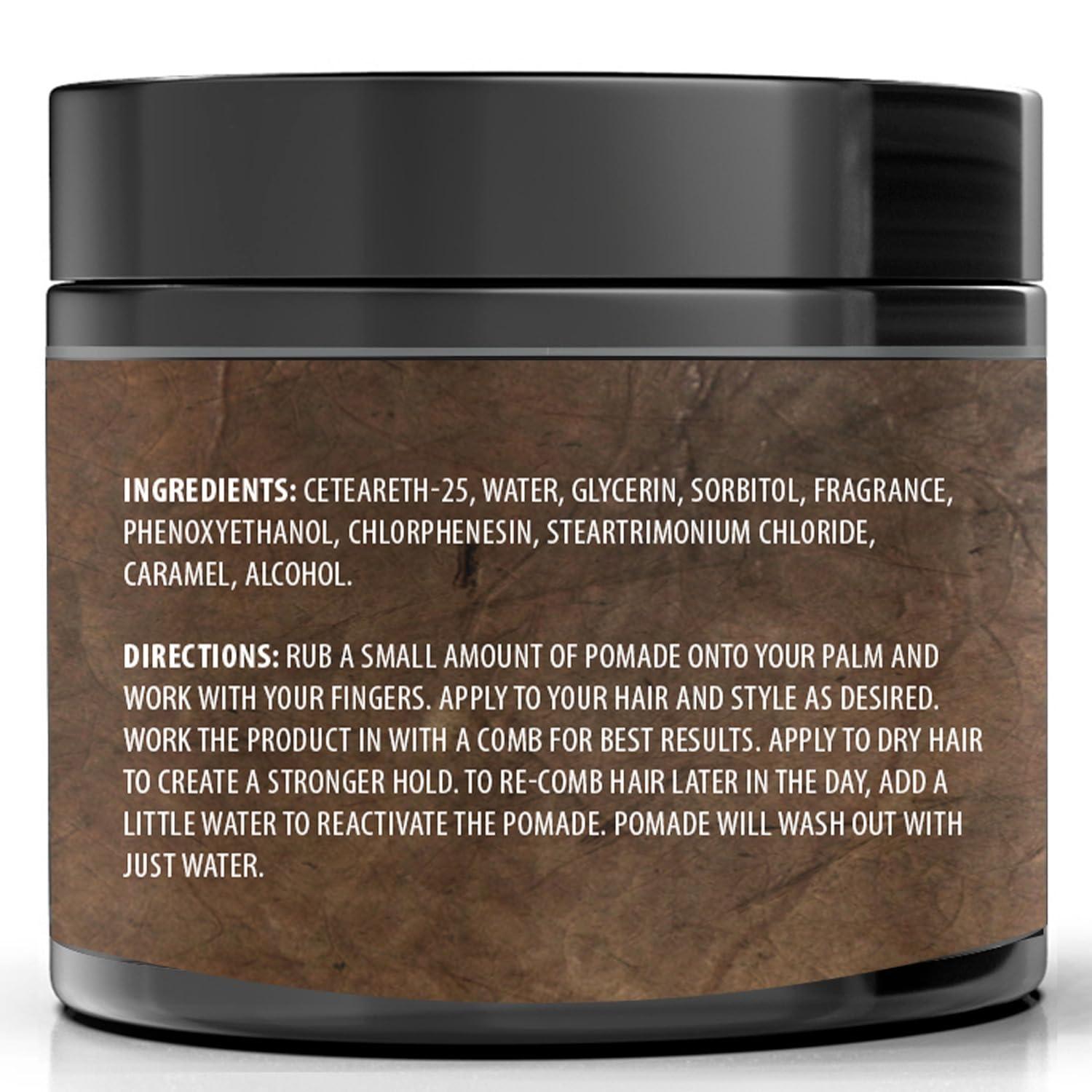 image:imageViking Revolution Spiced Vanilla Hair Pomade for Men Extreme Hold Hair Gel for Men Water Based Extra Firm Mens Hair Pomade High Shine Mens Hair Cream 4ozSweet Tobacco