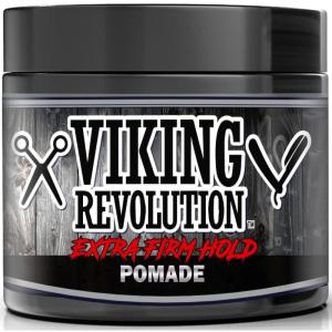 Viking Revolution Hair Pomade for Men (New Formula) – Medium Hold and Matte Shine Free for Classic Look 4oz – Water Based & Easy to Wash Out(4 Ounce (Pack of 1))