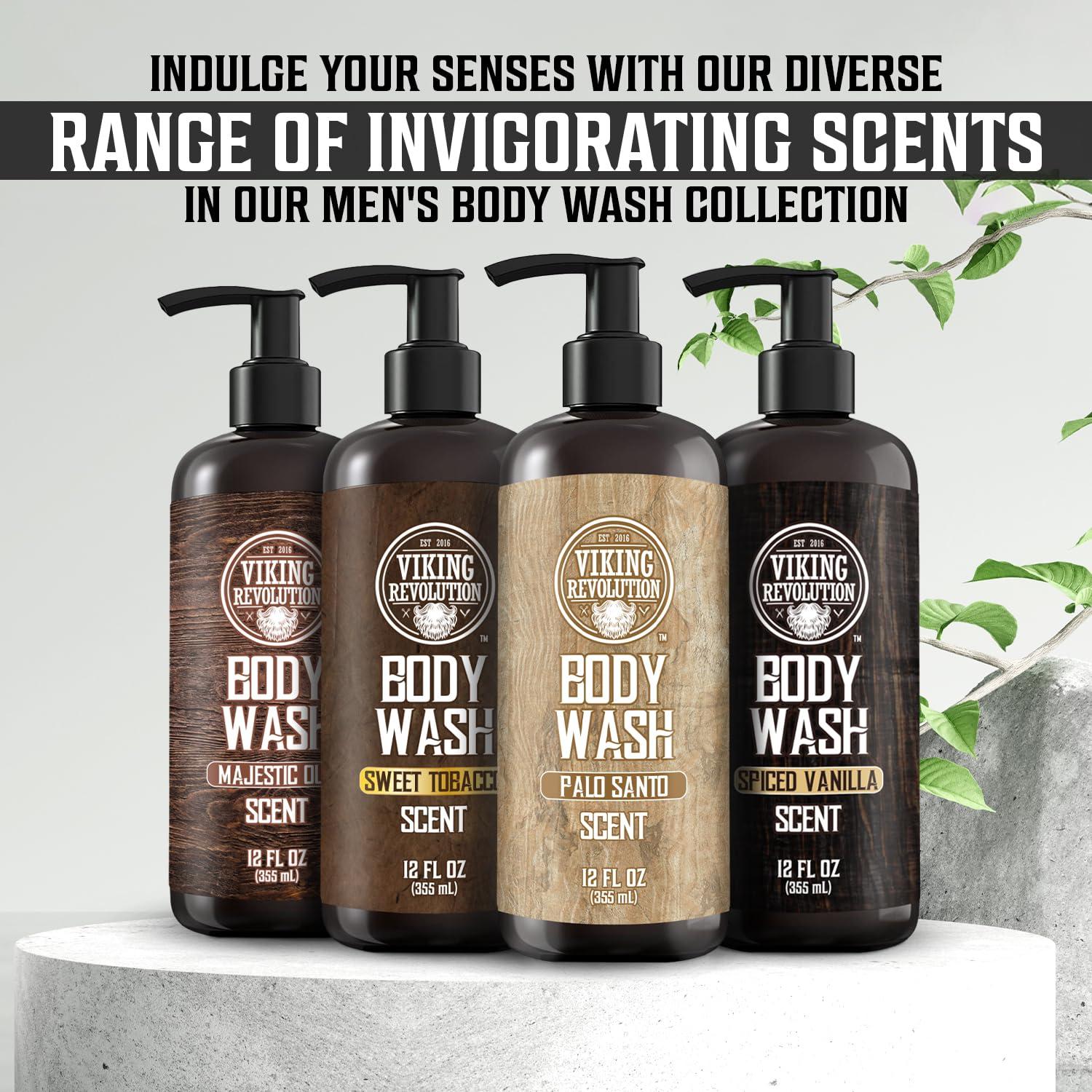image:imageViking Revolution Mens Body Wash Coffee Whiskey Mens Body Wash Mens Natural Body Wash for Men with Vitamin E and Olive Oil Shower Gel Body Wash Men 12 Fl Oz Pack of 1Palo Santo