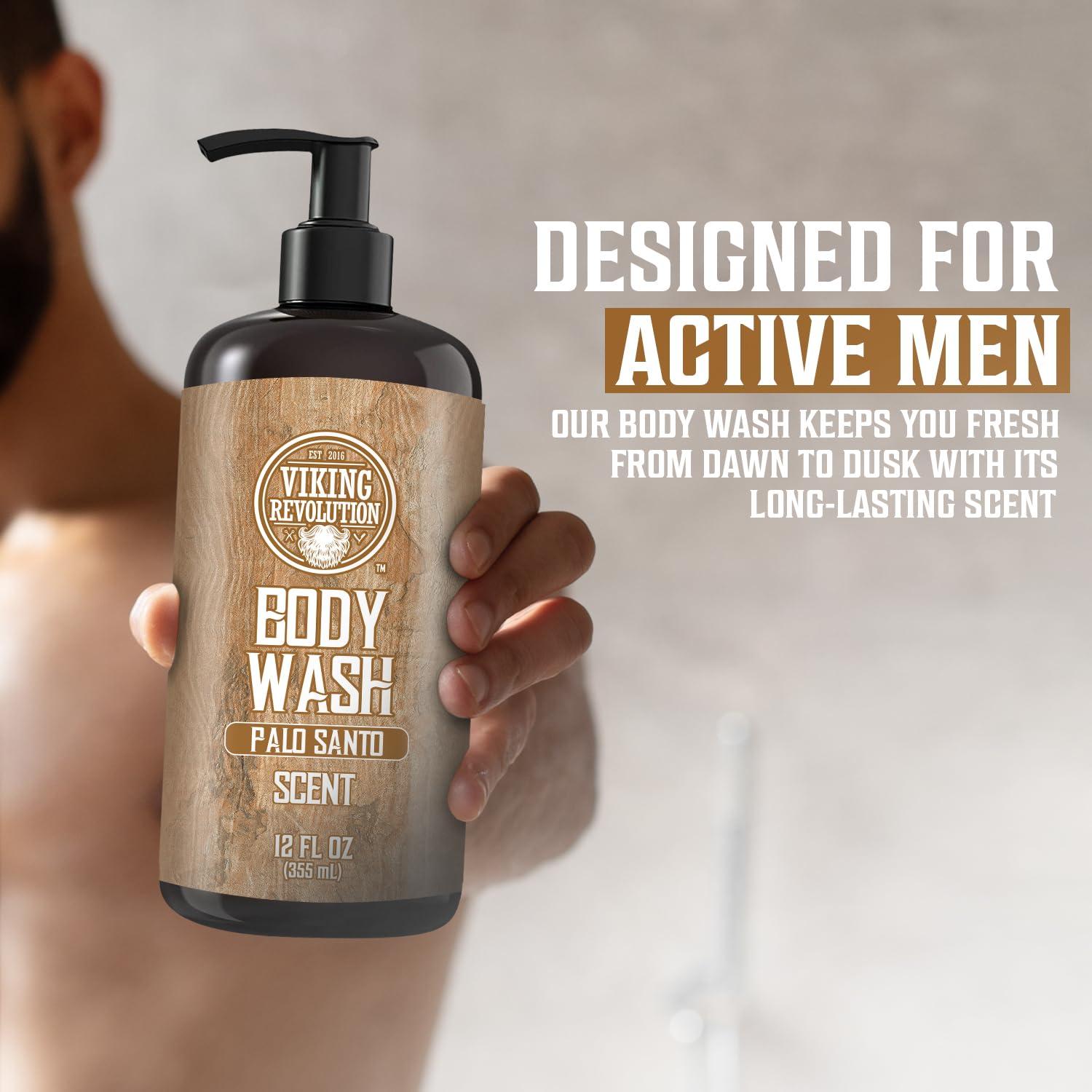 image:imageViking Revolution Mens Body Wash Coffee Whiskey Mens Body Wash Mens Natural Body Wash for Men with Vitamin E and Olive Oil Shower Gel Body Wash Men 12 Fl Oz Pack of 1Palo Santo