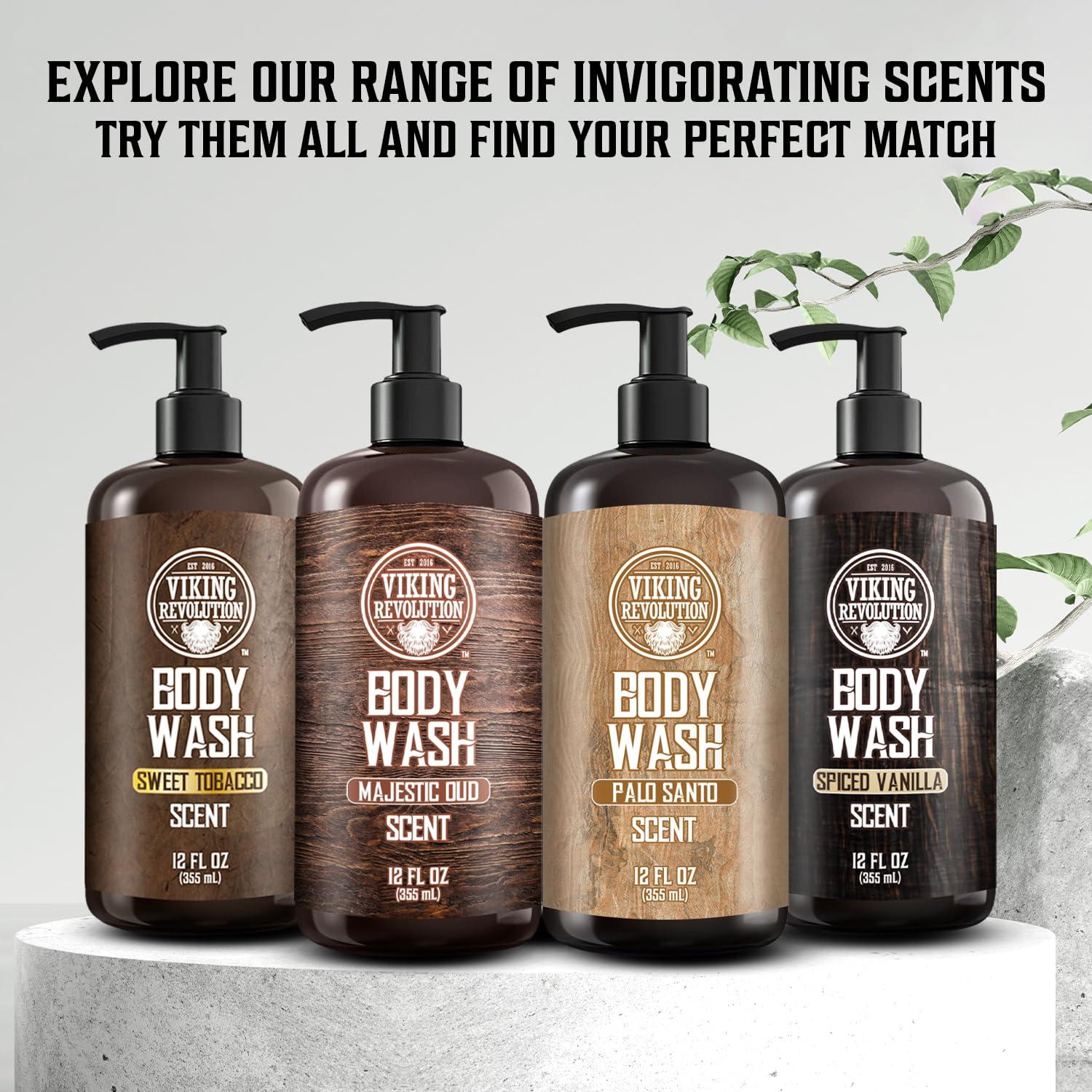 image:imageViking Revolution Mens Body Wash Coffee Whiskey Mens Body Wash Mens Natural Body Wash for Men with Vitamin E and Olive Oil Shower Gel Body Wash Men 12 Fl Oz Pack of 1Palo Santo