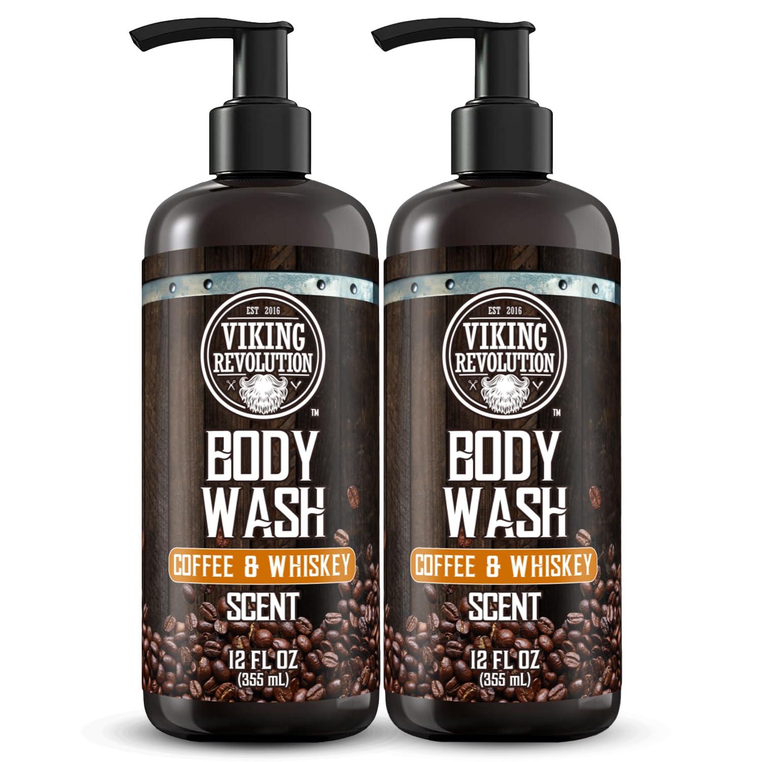 image:imageViking Revolution Mens Body Wash Coffee Whiskey Mens Body Wash Mens Natural Body Wash for Men with Vitamin E and Olive Oil Shower Gel Body Wash Men 12 Fl Oz Pack of 1CoffeeWhiskey
