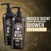 Viking Revolution Men’s Body Wash – Spiced Vanilla Mens Body Wash – Mens Natural Body Wash for Men with Vitamin E and Rosemary Oil – Shower Gel Body Wash Men (12 Fl Oz, Pack of 2)