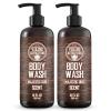 Viking Revolution Men’s Body Wash – Majestic Oud Mens Body Wash – Mens Natural Body Wash for Men with Vitamin E and Rosemary Oil – Shower Gel Body Wash Men (12 Fl Oz, Pack of 2)