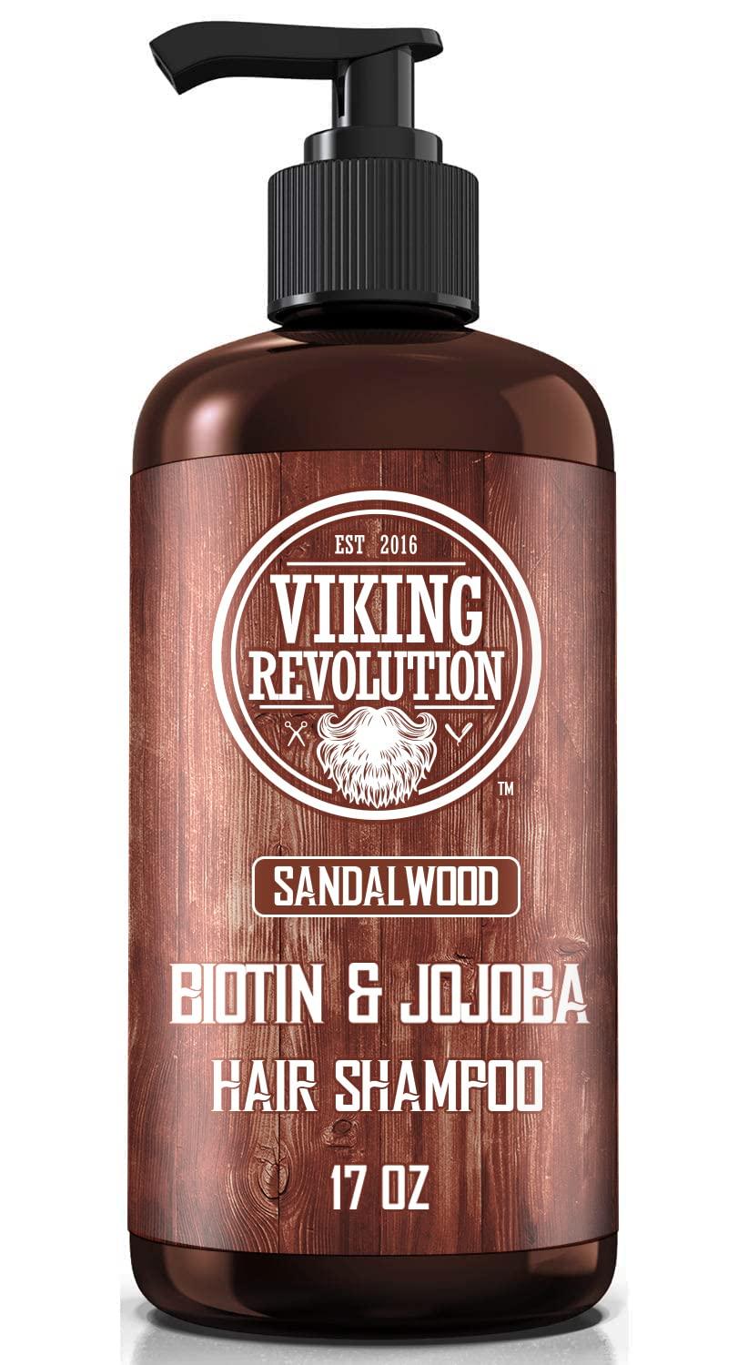 image:imageViking Revolution Sandalwood Shampoo and Conditioner Set with Biotin and Jojoba Oil Natural Hair Shampoo and Hair Conditioner for Men with Vitamin B5 17 OzShampoo and Conditioner