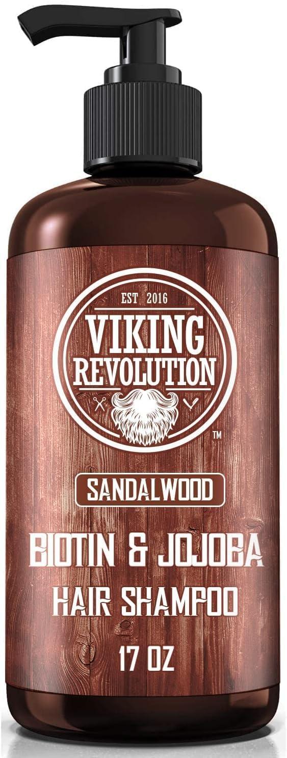 image:imageViking Revolution Sandalwood Shampoo and Conditioner Set with Biotin and Jojoba Oil Natural Hair Shampoo and Hair Conditioner for Men with Vitamin B5 17 OzShampoo and Conditioner