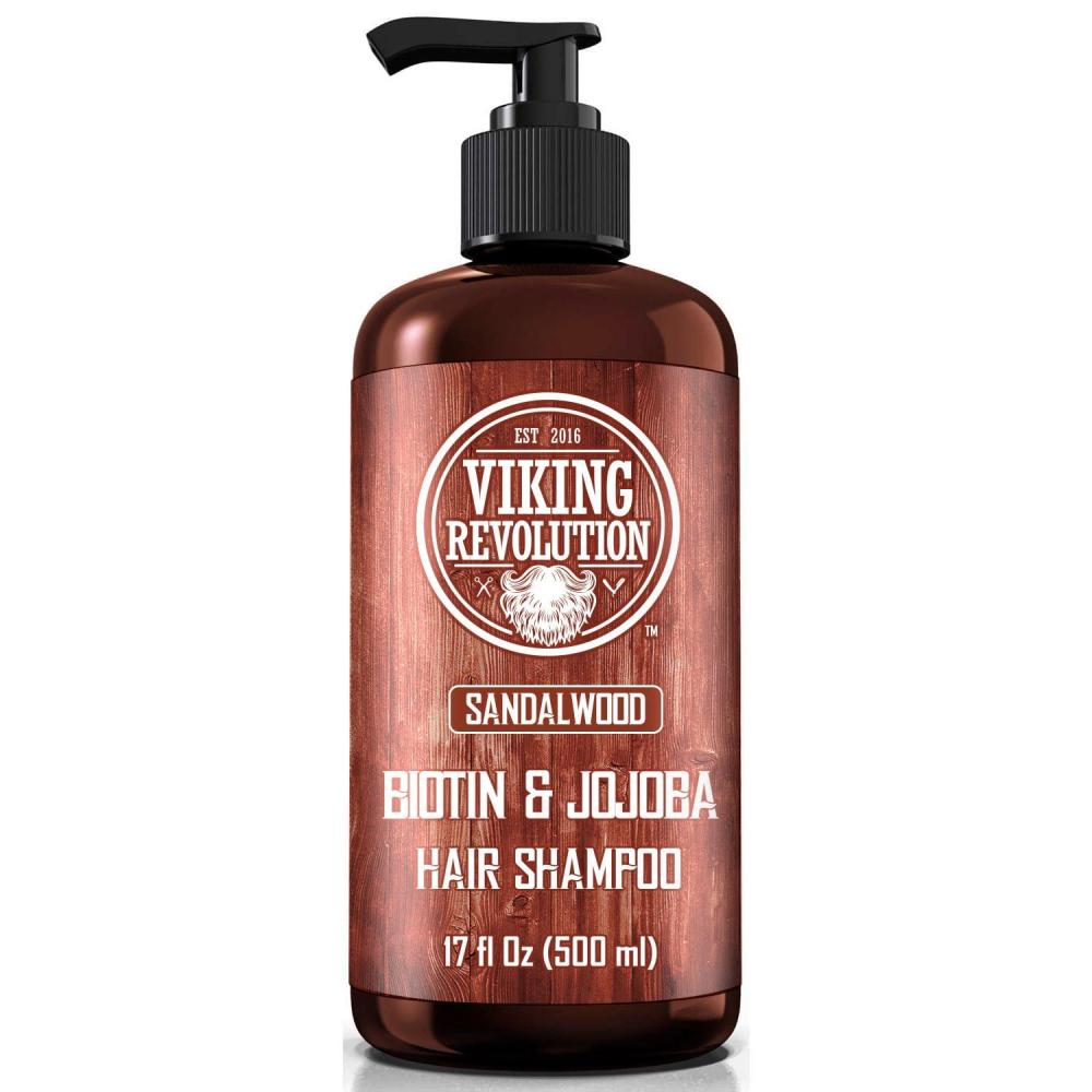image:imageViking Revolution Sandalwood Shampoo and Conditioner Set with Biotin and Jojoba Oil Natural Hair Shampoo and Hair Conditioner for Men with Vitamin B5 17 OzShampoo