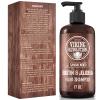 Viking Revolution Sandalwood Shampoo and Conditioner Set with Biotin and Jojoba Oil – Natural Hair Shampoo and Hair Conditioner for Men with Vitamin B5 (17 Oz)(Shampoo)