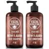 Viking Revolution Sandalwood Shampoo and Conditioner Set with Biotin and Jojoba Oil – Natural Hair Shampoo and Hair Conditioner for Men with Vitamin B5 (17 Oz)(Shampoo and Conditioner)