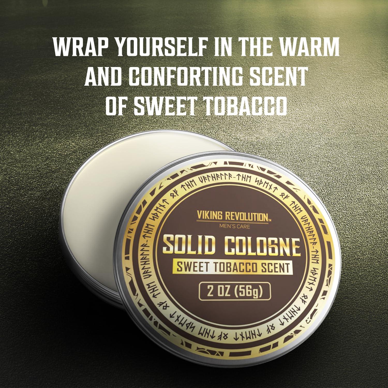 image:imageViking Revolution Sweet Tobacco Solid Cologne for Men 2 Oz Balm Perfume Travel Wax 1 Pack