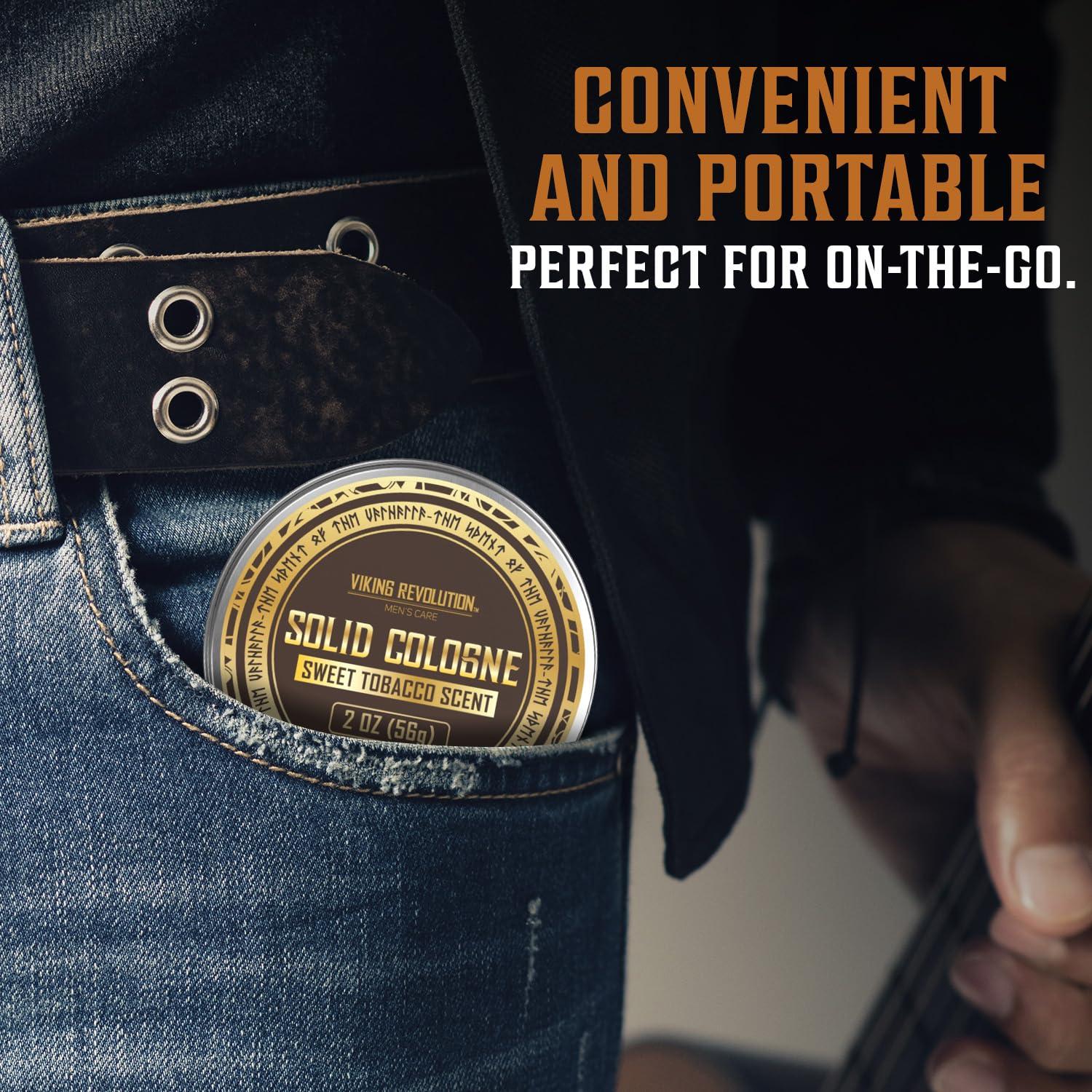image:imageViking Revolution Sweet Tobacco Solid Cologne for Men 2 Oz Balm Perfume Travel Wax 1 Pack