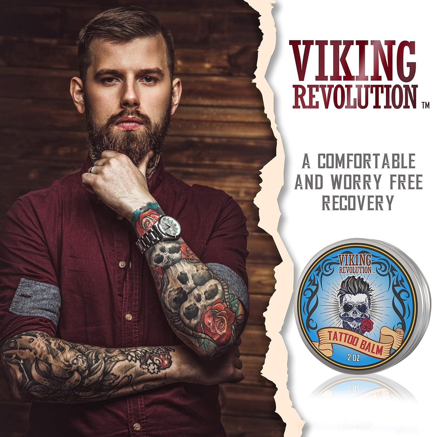 image:imageViking Revolution Tattoo Care Balm for Before During amp Post Tattoo Safe Natural Tattoo Aftercare Cream Moisturizing Lotion to Promote Skin Moisture Skin Moisturizer 2oz1 Pack2 Ounce Pack of 1