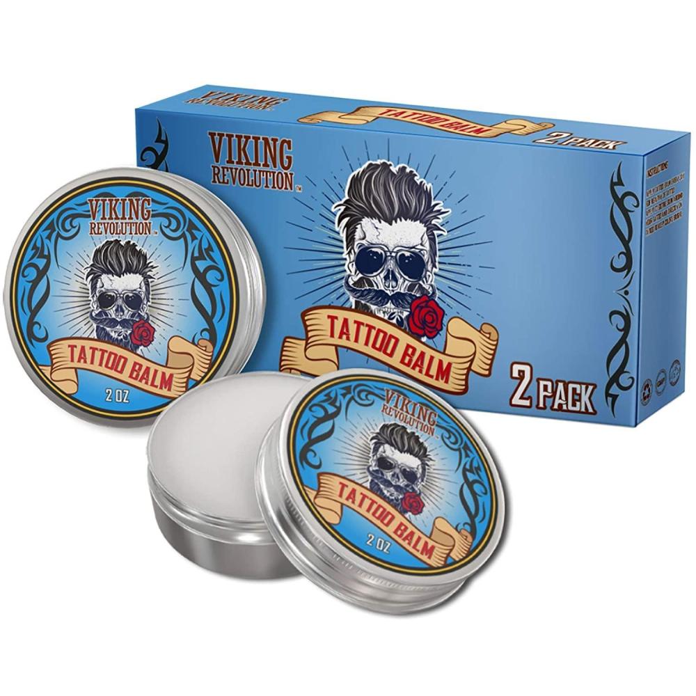 image:imageViking Revolution Tattoo Care Balm for Before During amp Post Tattoo Safe Natural Tattoo Aftercare Cream Moisturizing Lotion to Promote Skin Moisture Skin Moisturizer 2oz1 Pack2 Ounce Pack of 2