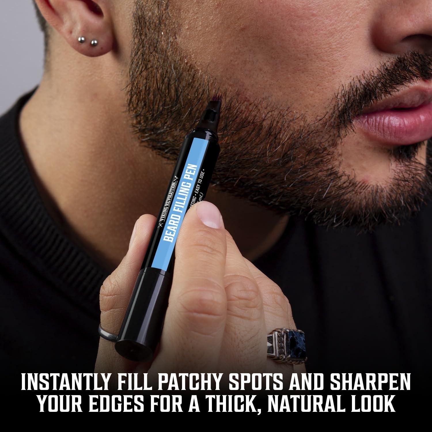 image:imageViking Revolution Ultimate Beard Care Collection Gifts for Men Includes Oil Balm Brush Comb and Pen Beard Kit for Men with Sandalwood Spiced Vanilla Coffee Whiskey Sweet Tobacco1 Pack